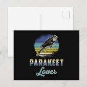 Parkiet Lover Vogel Vogels Budgerigar Pet Budgie Briefkaart (Voorkant / Achterkant)