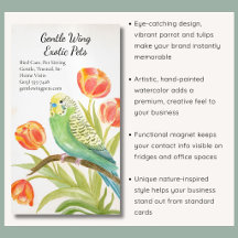 Parkiet met Tulpen Exotische Huisdieren