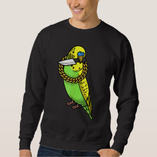 Parkiet Papegaai Grasparkiet Vogel Met Mes Trui