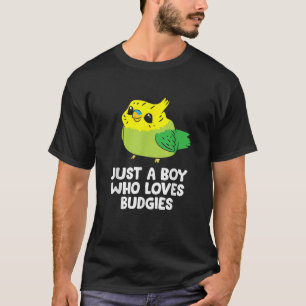 Parkiet Pet Son gewoon een jongen die van Budgies T-shirt