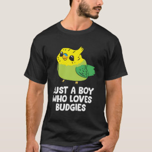 Parkiet Pet Son is gewoon een jongen die van budgi T-shirt