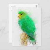 Parkiet-portret Briefkaart (Voorkant / Achterkant)