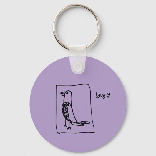 parkiet-sleutelhanger sleutelhanger (Voorkant)