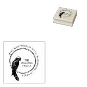 Parkiet Vogel Elegant Aangepaste Familie Retouradr Rubberstempel (Gestempeld)