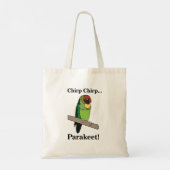 Parkiet vogel tote bag (Achterkant)