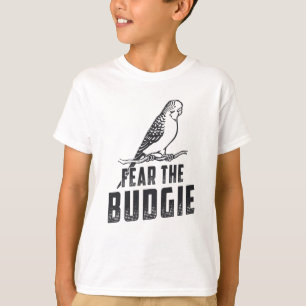 Parkietenliefhebber vreest de Budgie Budgerigar vo T-shirt