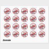 PARKING HOG BANDIT RONDE STICKER (Vel)
