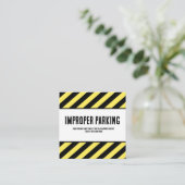 Parking Incorrectly Complaint Card, Funny Bad Park Vierkante Visitekaartje (Staand voorkant)