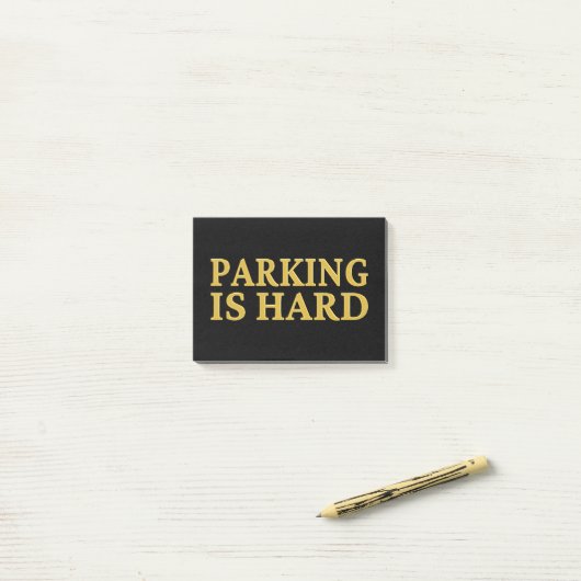 Parking is moeilijk - Slecht parkeren Post-it® Notes (Op bureau)