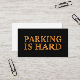 Parking is moeilijk - Slecht parkeren Visitekaartje
