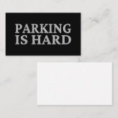 Parking is moeilijk - Slecht parkeren Visitekaartje (Voorkant / Achterkant)