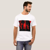 Parking Lot Abduction in Red en Black T-shirt (Voorkant volledig)