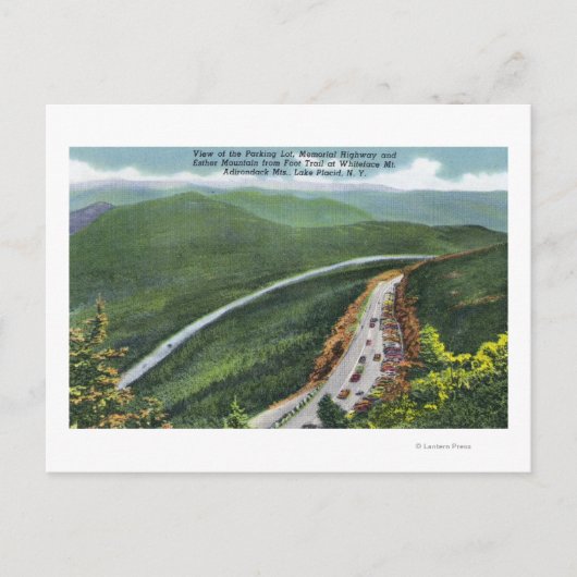 Parking Lot, Memorial Hwy, Esther Mt Briefkaart (Voorkant)