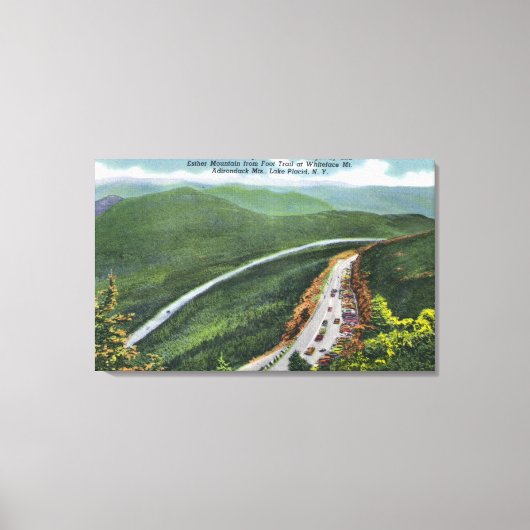 Parking Lot, Memorial Hwy, Esther Mt Canvas Afdruk (Voorkant)