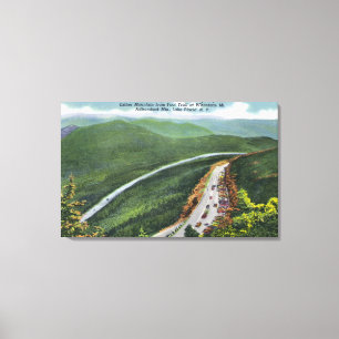 Parking Lot, Memorial Hwy, Esther Mt Canvas Afdruk