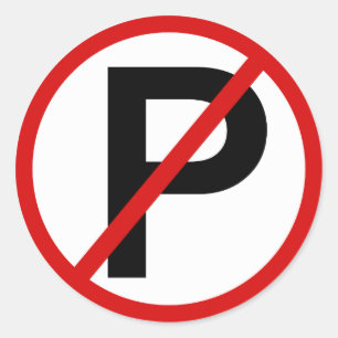 Parking niet toegestaan stickers