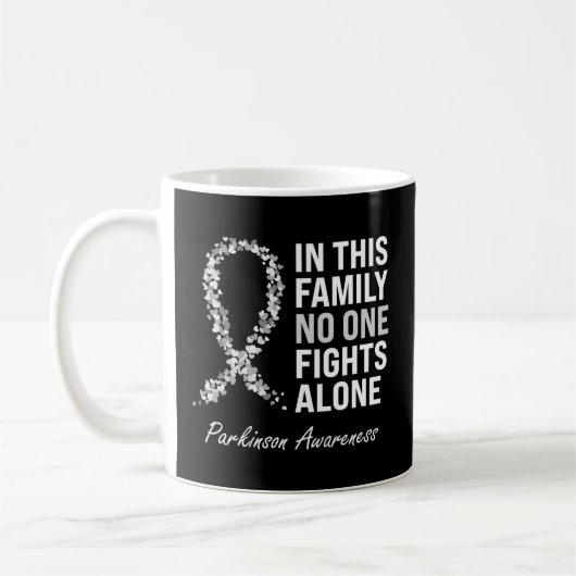 Parkinson Awareness Gray Ribbon Koffiemok (Links)
