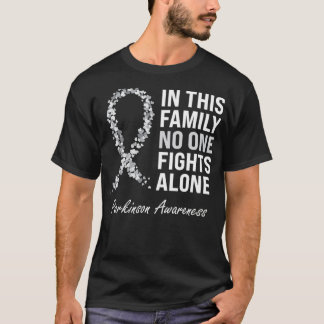 Parkinson Awareness Gray Ribbon T-shirt
