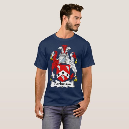 Parkinson Coat of Arms  Family Crest T-shirt (Voorkant volledig)