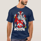 Parkinson Coat of Arms  Family Crest T-shirt (Voorkant)