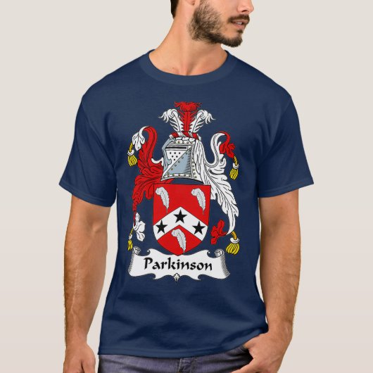 Parkinson Coat of Arms Family Crest T-shirt (Voorkant)