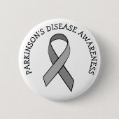Parkinson Disease Awareness Ribbon Button (Voorkant)