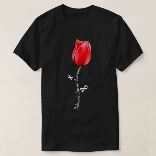 Parkinson Disease Awareness Tulip April Month T Sh T-shirt (Design voorkant)