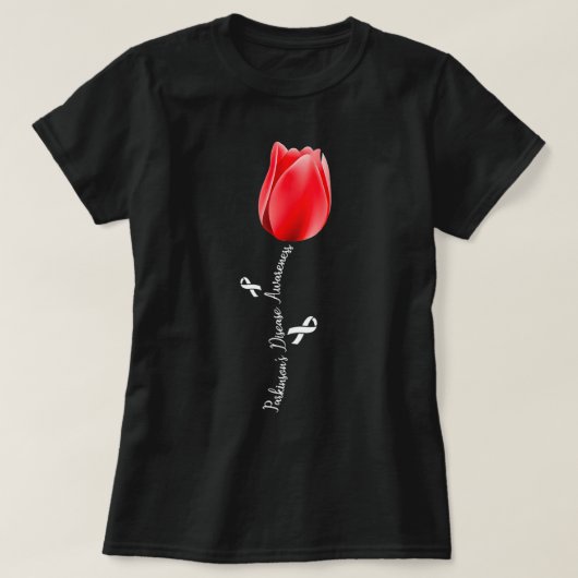 Parkinson Disease Awareness Tulip April Month T Sh T-shirt (Design voorkant)