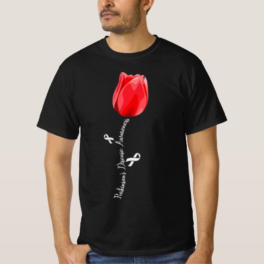Parkinson Disease Awareness Tulip April Month  T-shirt (Voorkant)