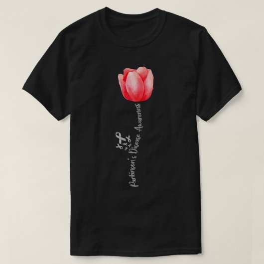 Parkinson Disease Awareness Tulip April National T-shirt (Design voorkant)