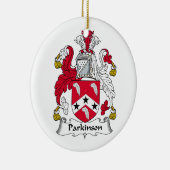 Parkinson Family Crest Keramisch Ornament (Rechts)