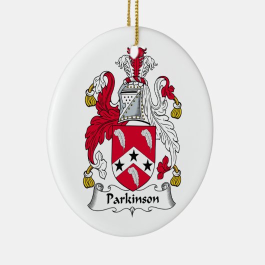 Parkinson Family Crest Keramisch Ornament (Rechts)