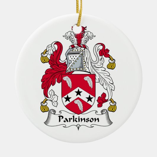 Parkinson Family Crest Keramisch Ornament (Voorkant)