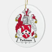 Parkinson Family Crest Keramisch Ornament (Links)