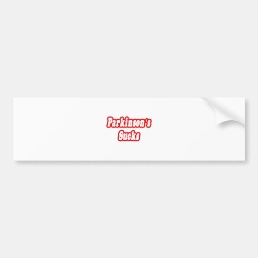Parkinson is ziek bumpersticker (Voorkant)