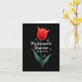 Parkinson Ziekte Bewustmaking Tulip April Maand Kaart (Gele Bloem)