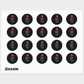 Parkinson Ziekte Bewustmaking Tulip April Maand Ronde Sticker (Vel)
