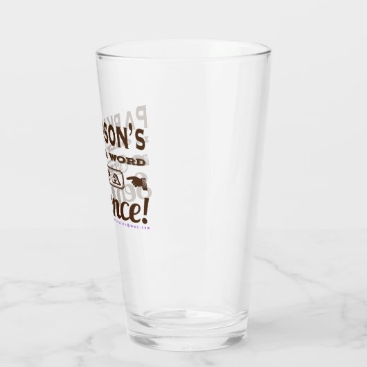 Parkinsons Alleen een woord Glas (Links)