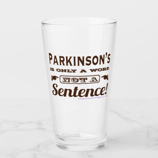 Parkinsons Alleen een woord Glas (Voorkant)