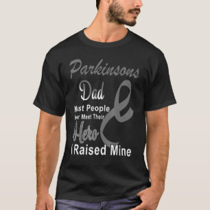 Parkinsons Awareness Dad Grey Ribbon Father Suppor T-shirt