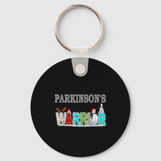 Parkinson's Awareness For Christmas  Sleutelhanger (Voorkant)