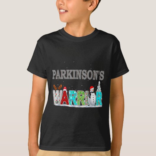 Parkinson's Awareness For Christmas  T-shirt (Voorkant)