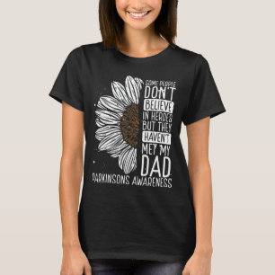 Parkinsons Awareness Ribbon Dad Warrior T-shirt