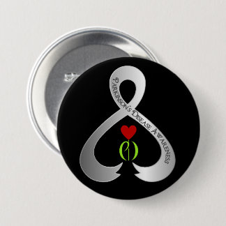 Parkinson's Awareness Ribbon Ronde Button 7,6 Cm