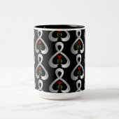 Parkinson's Awareness Ribbon Tweekleurige Koffiemok (Center)