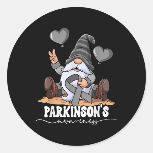 Parkinsons Awareness Ronde Sticker (Voorkant)