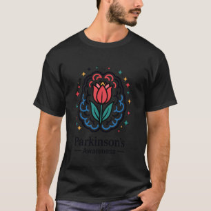 Parkinsons bewustzijnshersenen en Tulp T-shirt