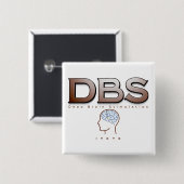 Parkinsons DBS IYKYK Vierkante Button 5,1 Cm (Voorkant /achterkant)