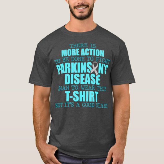 Parkinsons Disease Awareness Draag Warrior T-shirt (Voorkant)