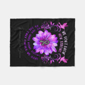 Parkinsons Disease Awareness Flower We Dont Know  Fleece Deken (Voorkant (Horizontaal))